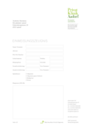 EINWEISUNGSZEUGNIS (COMPUTERFORMULAR)