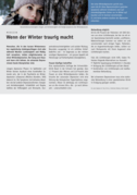 Wenn der Winter traurig macht, Dr. med. Stephan N. Trier, M.H.A. in der Zeitschrift RVK vom Januar 2011