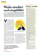Vegetative Dystonie, Dr. med. Stephan N. Trier, M.H.A. in der Schweizer Illustrierten vom 3.3.2014